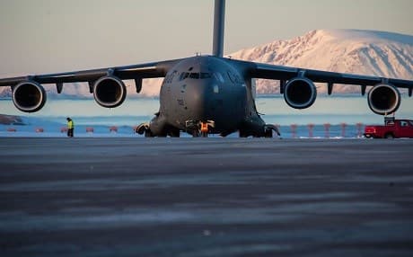 A Canadian A CC-177 Globemaster transport plane. Photo: DND