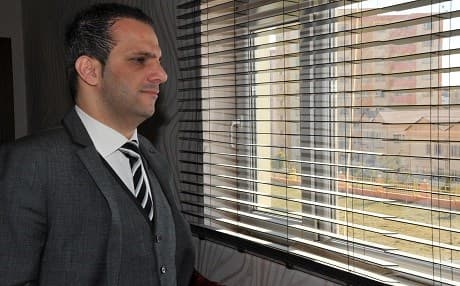 Shaswar Qadir, a self made Kurdish businessman and owner of the Sulaimani-based NRT TV. Photo: Qadir's Facebook account. 