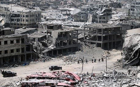 The scale of destruction in west Mosul is huge – 15 of its 54 residential districts are completely destroyed. Photo: Ahmad al-Rubaye/AFP