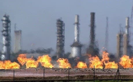 Baba Gurgur oilfield in Kirkuk. Photo: AP