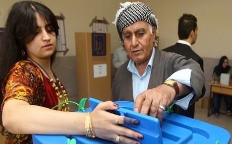 Kurds vote in the September 2013 parliamentary elections. Photo: Rudaw
