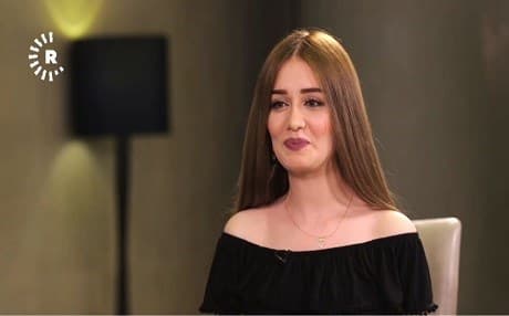 Former Miss Iraq Vian Amer Noori Sulaimani. Photo: Rudaw video