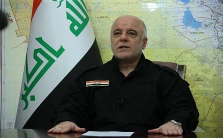 Prime Minister Haider al-Abadi, the commander-in-chief of the Iraqi armed forces, announces the launch of Tal Afar operation to drive ISIS out on August 20, 2017. Photo: PM media office