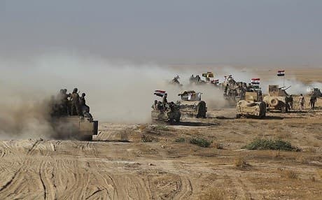 Iraqi forces advancing towards the ISIS held town of Tal Afar, west Mosul. Photo: AFP/Ahmad al-Rubaye