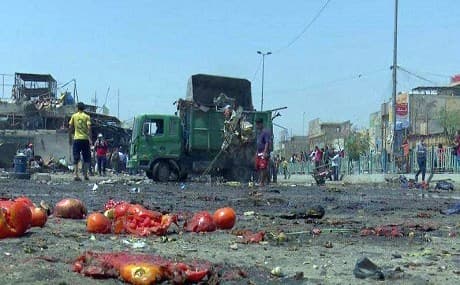 A car bomb exploded in a busy market in Baghdad Sadr City. Photo: Rudaw