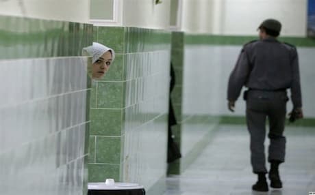 An inmate in the female section of Evin prison, Tehran. Photo: AFP