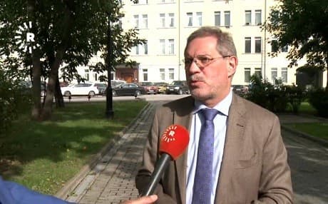 Rosneft spokesperson Mikhail Leontyev. Photo: Rudaw video