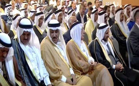 Sunni Arab tribal leaders meet in Erbil to voice support for the independence referendum dismiss measures taken by the Iraqi government and parliament again the Kurdistan Region. Photo: Rudaw video 