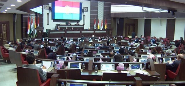 Kurdistan parliament session on September 30, 2017. Photo: Rudaw TV