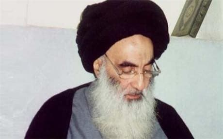 Iraq’s Grand Ayatollah Ali Sistani. 