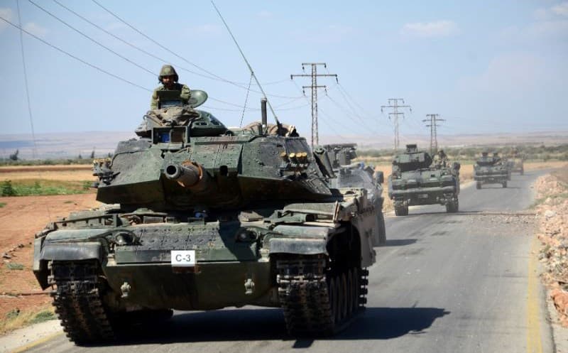 Turkish forces near the northern Syrian town of al-Rai. File photo: Nazeer al-Khatib/AFP