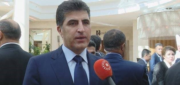 Prime Minister of the Kurdistan Regional Government (KRG) Nechirvan Barzani speaking to Rudaw. Photo: Rudaw