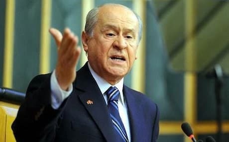 Devlet Bahceli leader of the Turkish Nationalist Movement (MHP). AP file photo