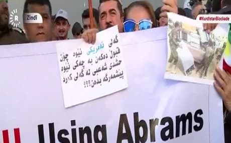 Erbil'de protesto