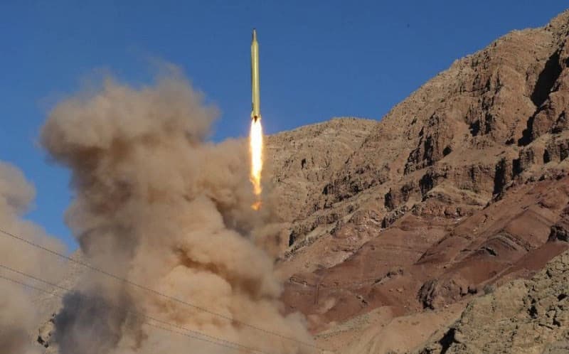 Iran tested a ballistic missile in the Alborz mountains in March 2016. Photo: Mahmood Hosseini/AFP