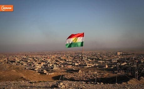 An overview of the war-ravaged Yezidi town of Shingal. 