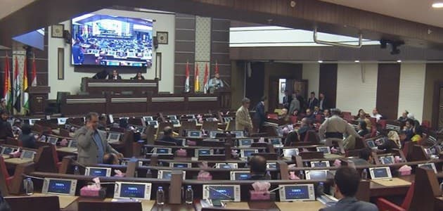 Kurdistan parliament session on October 29, 2017. Rudaw photo