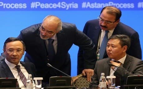 The Syrian talks in the Kazakh capital of Astana are brokered by Russia, Iran and Turkey. Photo: AFP