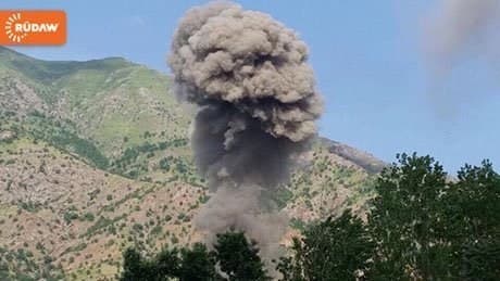A village is bombed on the outskirts of Mount Qandil. Photo: File