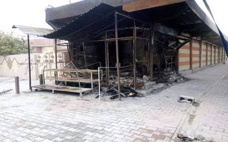 Rudaw file photo of the aftermath of Hashd al-Shaabi's takeover of Tuz Khurmatu. 