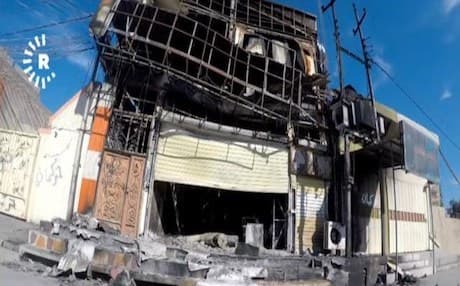 Rudaw file photo of the aftermath of Hashd al-Shaabi's takeover of Tuz Khurmatu.