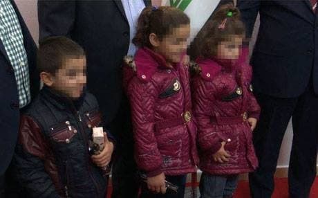The three children will be brought back to the Kurdistan Region. Photo: Rudaw TV