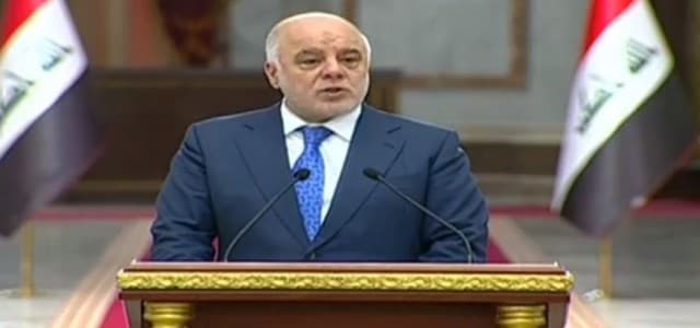 Iraqi Prime Minister Haider al-Abadi speaks at a press conference on Tuesday December 26, 2017 in Baghdad. Photo: screenshot 