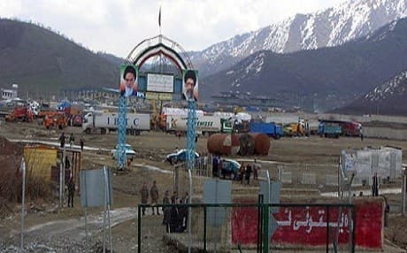 The border gate of Bashmakh is a main border crossing with Iran. Photo: AFP stringer