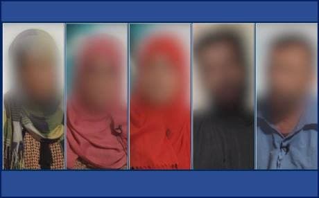 Kurdish security forces in Sulaimani released video testimony from two groups that they said were ISIS members including four women tasked with propaganda on social media. Photo: HO/Rudaw