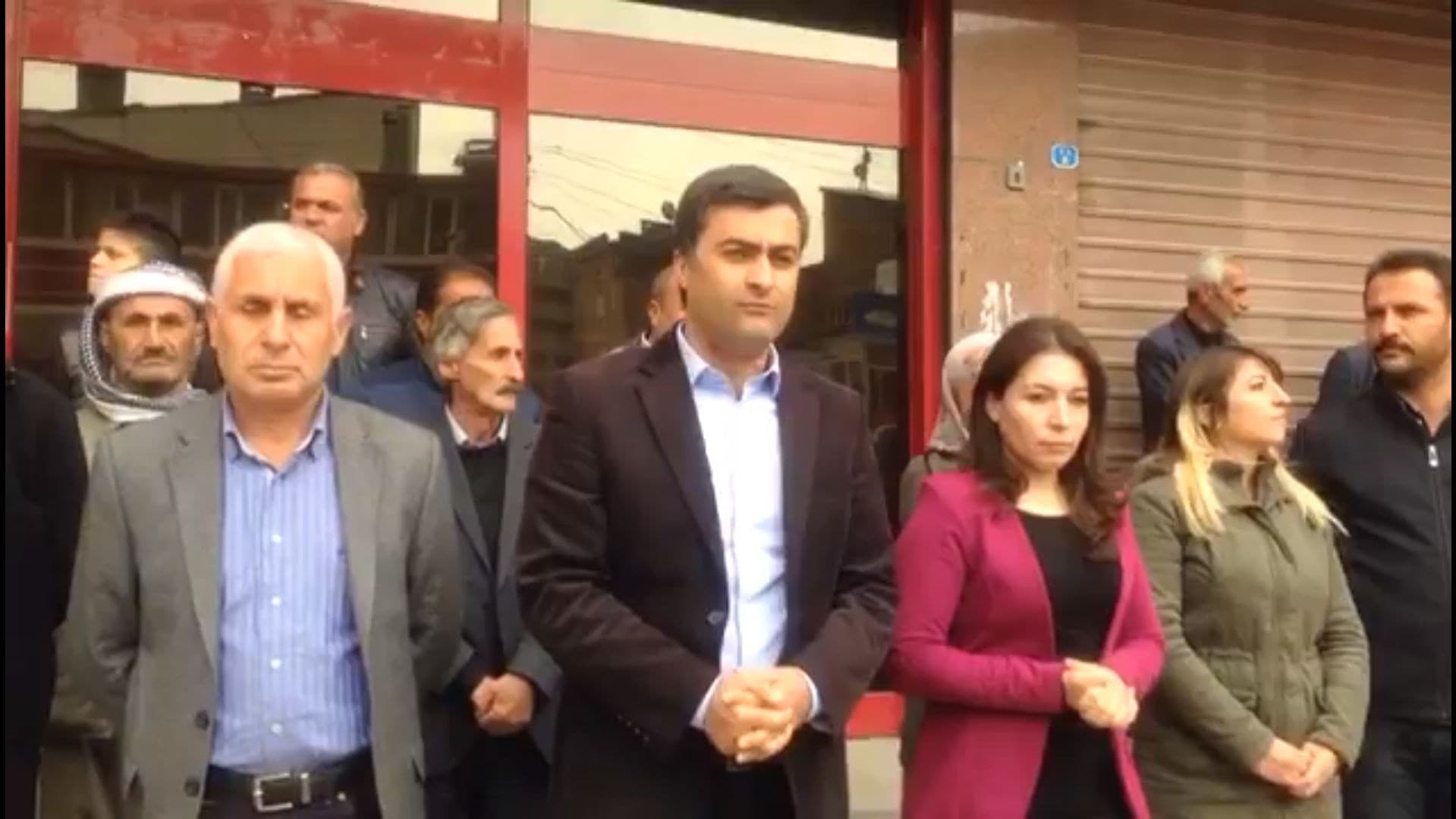 HDP MP Abdullah Zeydan (centre) was sentenced to over 8 years in jail on terror charges on Thursday. Photo: Abdullah Zeydan/Twitter
