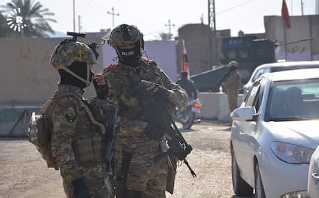 Iraq’s Rapid Response Force, under the Ministry of the Interior, were deployed to the troubled city of Tuz Khurmatu on Saturday under the order of Haider al-Abadi, prime minister and commander-in-chief of the armed forces. Photo: Rudaw via Iraqi Rapid Response Force. 