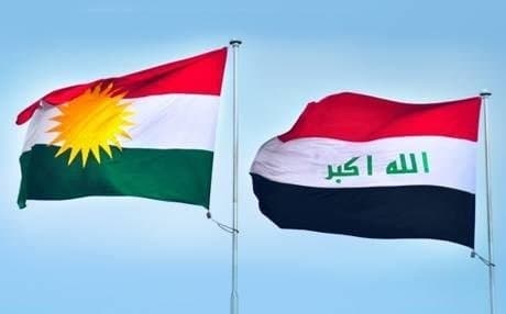 The Flag of Kurdistan and of the Federal Republic of Iraq. File photo: Rudaw