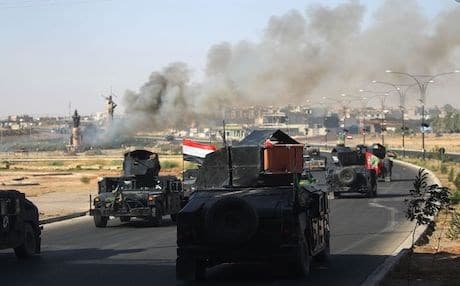 Iraqi forces in Kirkuk after Kurdish Peshmerga forces pulled out form the city on October 16, 2017. AFP via Getty