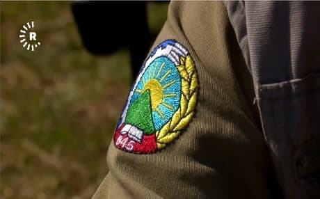 A shoulder patch of a PDKI Peshmerga. File photo: Rudaw 