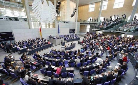 The parliamentary session was called by the country’s smallest party, the Green party. AP file photo
