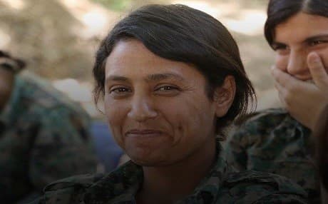 Photo published by YPG shows a Kurdish female fighter said to have been killed by Turkey-backed Syrian militia on January 30 in a village north of Afrin, Syrian Kurdistan. Photo: YPG Press