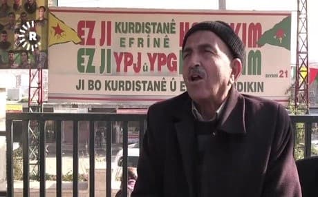 Kurdish people speak to reporters in Afrin on February 2, 2018. Video: AFP/Rudaw