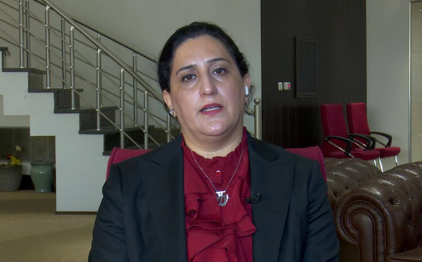 Ashwaq Jaf, MP and member of the parliament’s human rights committee. Photo: Rudaw TV