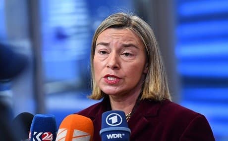 EU's High representative for foreign affairs and security policy Federica Mogherini at the European Council in Brussels, February 26, 2018. Photo: Emmanuel Dunand | AFP