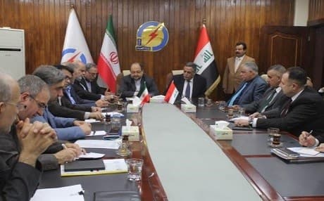 An Iranian delegation holds meetings with their Iraqi counterparts on further developing energy ties between the two countries in Baghdad on March 7, 2018. Photo: Iraq MOELC