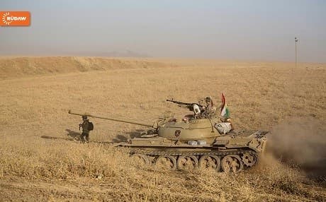 A Peshmerga tank in the ISIS conflight on the Makhmour-Gwer Front. File photo: Rudaw