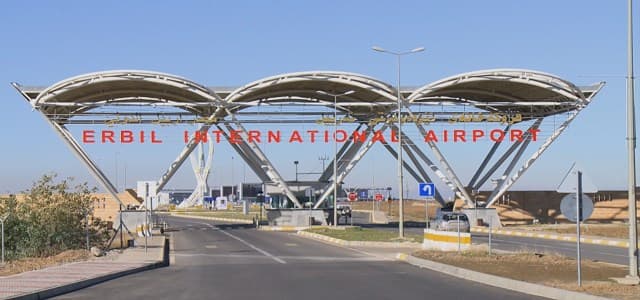 The entrance to the Erbil airport, one of two international airports in the Kurdistan Region. File photo: Safin Hamed | AFP