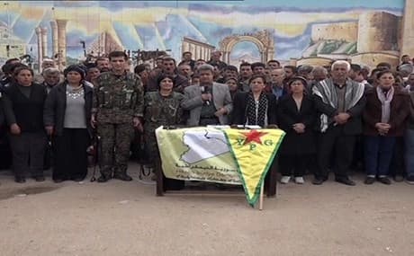  کۆنگرەی رۆژنامەڤانیی بەڕێوەبەرایەتیی خۆسەری دیموکراتیی کانتۆنی عەفرین ببینە