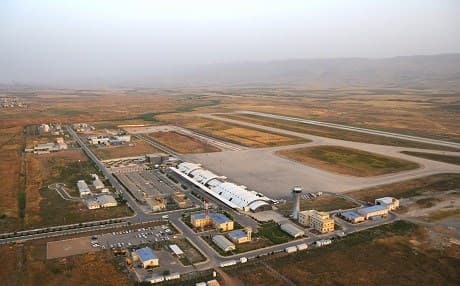 International flights have not resumed at Sulaimani's airport. Photo: Sulaimani Airport