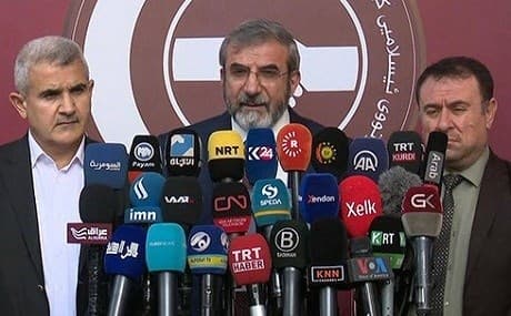In a joint statement, Salahadin Bahadin, the head of KIU, said the parties demand a repeat of Saturday's election in the Kurdistan Region, Kirkuk, and the disputed territories. Photo: Rudaw