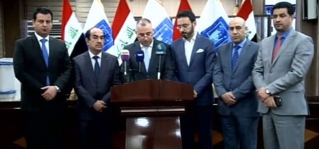 Iraq's Independent High Electoral Commission announces preliminary unofficial parliamentary election results for Kirkuk and Duhok provinces on May 15, 2018. Photo: Iraqi state TV