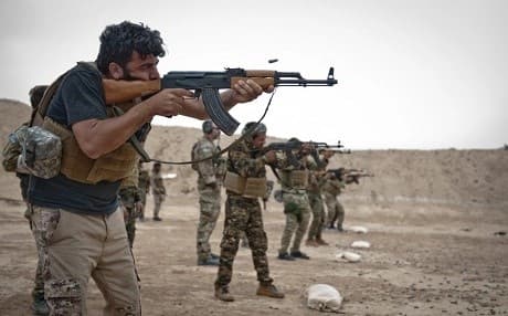 SDF soldiers take aim during marksmanship training for Operation Roundup this week. Photo: Staff Sgt. Timothy R. Koster/US Army