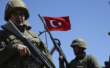 Turkish forces withdrew from Barmiza after two hours in the village. File photo: AFP