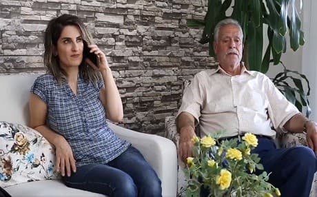 Basak Demirtas speaks to her jailed husband Selahattin Demirtas in a video released on June 6, 2018. Photo: HDP