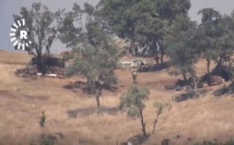 Turkish troops spotted in the Kurdistan Region's mountains near Barmiza. Photo: Rudaw